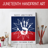 DIY JUNETEENTH FLAG, HANDPRINT ART, ANTI-RACISM CRAFT, DIV