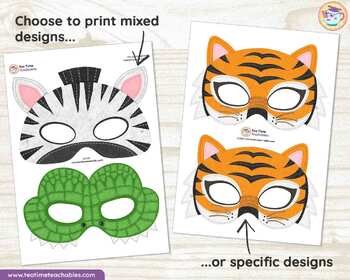 17 Different Printable Animal Masks For Dramatic Play – Miniature  Masterminds