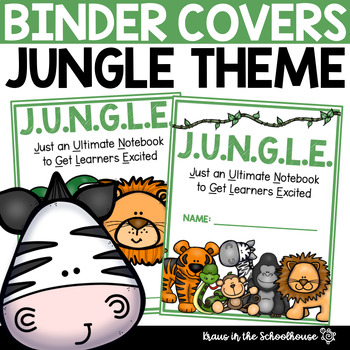 Preview of Binder Covers Jungle Theme