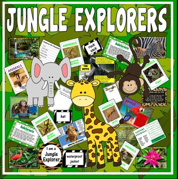 Preview of JUNGLE EXPLORERS - SCIENCE KEY STAGE 1-2 EYFS RAINFOREST ANIMALS ROLE PLAY