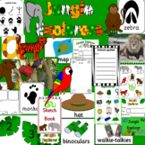 JUNGLE EXPLORERS role play- dramatic play, animals