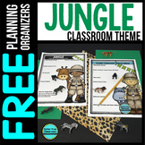 Jungle Classroom Theme Decor Planner
