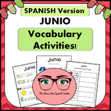 JUNIO June SUMMER Vocabulary Activities for Centers