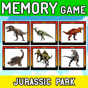 Preview of JURASSIC PARK Memory Game - 36 CARDS