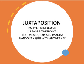 Preview of JUXTAPOSITION - No-Prep Mini Lesson