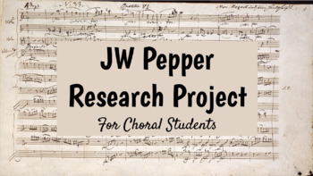 Preview of JW Pepper Chorus Project