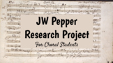 JW Pepper Chorus Project