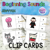 JZWVYQX Literacy Center Beginning Sound Clip Cards