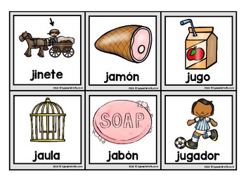 Palabras Con Ja Je Ji Jo Ju Con Dibujos - Palabras español españa