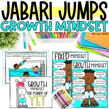 Preview of Jabari Jumps Growth Mindset & Courage Lesson, Counseling & SEL