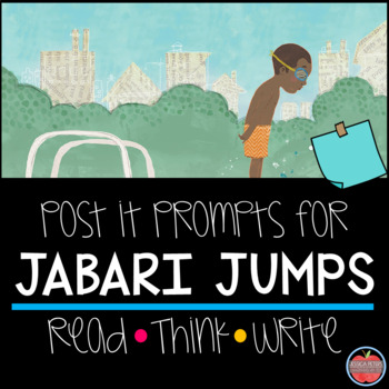 Preview of Jabari Jumps Post-It Prompts: Read Aloud Question Prompts PLUS Writing Response