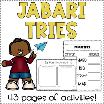 Jabari Tries interactive Read Aloud Activities, Seesaw Activities