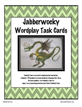 Preview of Jabberwocky Wordplay Task Cards