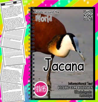 Preview of Jacana | Worksheets | Animals Around The World | Science | Nature