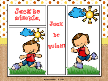 Jack Be Nimble - Comic Strip Nursery Rhyme Story Telling - PDF Edition