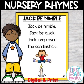 Preview of Jack Be Nimble Nursery Rhyme