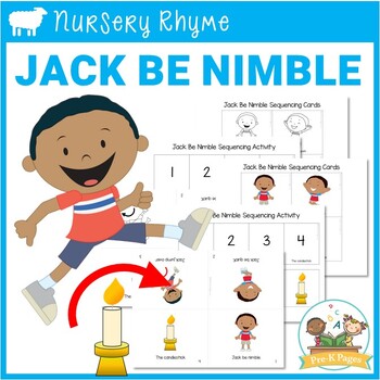 Preview of Jack Be Nimble Nursery Rhyme - Literacy Lesson Plan for Pre-K