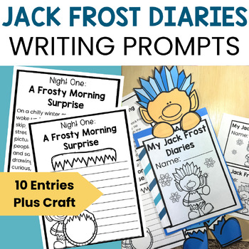 Preview of Jack Frost Writing Prompts in Winter Wonderland | Winter Craft | Winter Writing