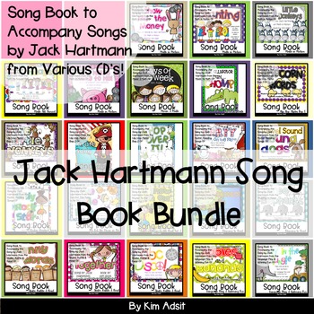 Preview of Jack Hartmann Fun Music Book Mega Bundle