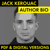 Jack Kerouac Author Study Worksheet, Biography Activity, P