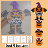 Jack O Lantern Craft Halloween Bulletin Board Face Colorin