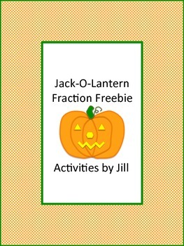 Preview of Jack O Lantern Fraction Freebie (Distance Learning)