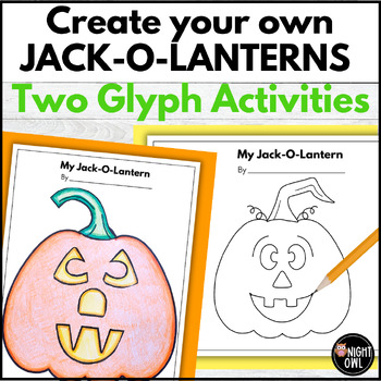 Jack-O-Lantern Drawing Glyph and Craft Activity by Night Owl | TPT