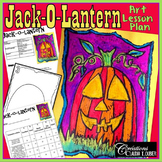 Halloween : Scaredy Cat ! Art Lesson Plan by Art with Creations