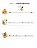 Jack-O-Lantern Note Challenge