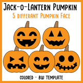Jack O Lantern Pumpkin Face Craft | Halloween Art Project 