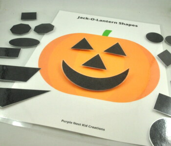 Preview of Jack-O-Lantern Shapes Activity
