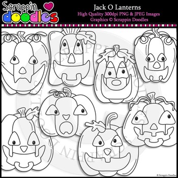 Jack O Lanterns by Scrappin Doodles | Teachers Pay Teachers