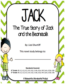 Preview of Jack -  The True Story of Jack and the Beanstalk Novel Study / Answer Key