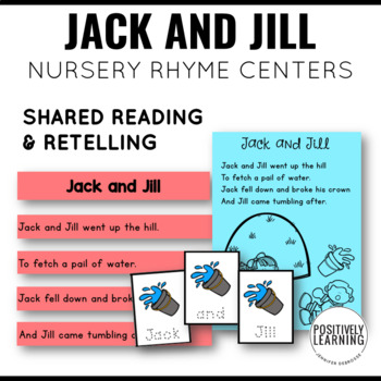 Preview of Jack and Jill Poem Activities for Small Reading Groups and Literacy Centers