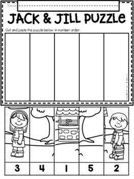 jack and jill nursery rhyme coloring page