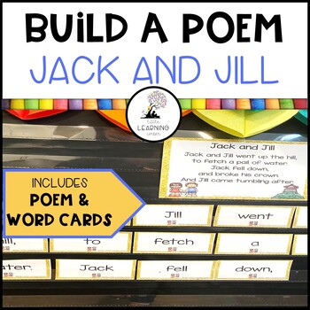 Preview of Jack and Jill | Build a Poem | Nursery Rhymes Pocket Chart Center