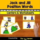 Jack and Jill Position Words| Centers and Worksheets