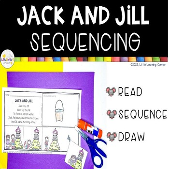 Preview of Jack and Jill Sequencing | Nursery Rhymes Retelling Cards