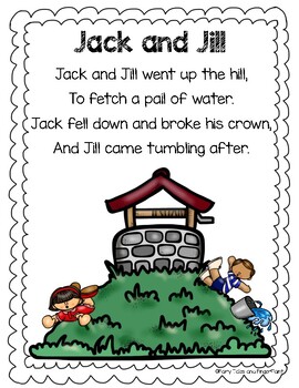 Jack and Jill Unit by Fairy Tales and FingerPaint | TPT