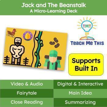 Preview of Jack and the Beanstalk Fairy Tale Reading Passage and Activities
