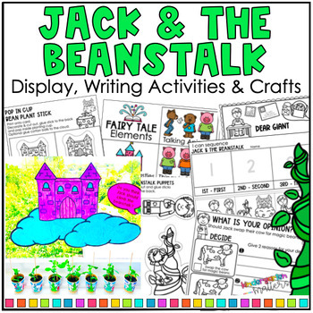 Preview of Jack and the Beanstalk Writing Pack - Sequencing, Retell, Story Elements & Craft