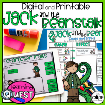 Preview of Jack and the Beanstalk Digital Activities - Fairy Tale Activities - Folk Tales