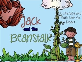 Preview of Jack and the Beanstalk Literacy and Math Unit for Kinder