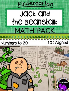 Preview of Jack and the Beanstalk Math Activity Pack for Kindergarten