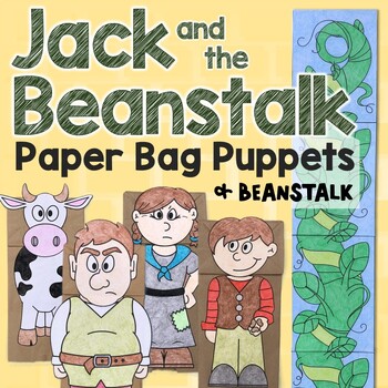 Preview of Jack and the Beanstalk | Paper Bag Puppets | Story Craft Activity