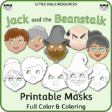Jack and the Beanstalk Printable Masks - Full-Color and Co
