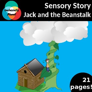 Preview of Jack and the Beanstalk SENSORY STORY: vocabulary cards/sequencing & guide