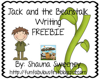 Jack and the Beanstalk Writing Pages by Fun Fabulous First and Second