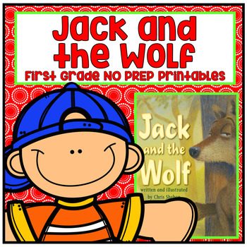 Preview of Distance Learning Jack and the Wolf First Grade NO PREP Supplemental Printables