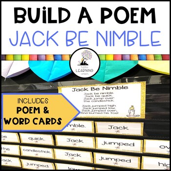 Preview of Jack Be Nimble | Build a Poem | Nursery Rhymes Pocket Chart Center